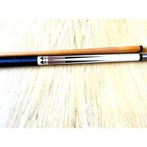 58" Eliminator Woven Fiberglass Over Maple 2-piece Cue Stick Retro Home Use Fun